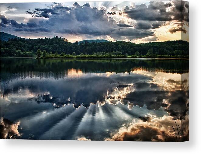 Fine Art Landscapes Canvas Print featuring the photograph Summer Thunder by Nathan Larson