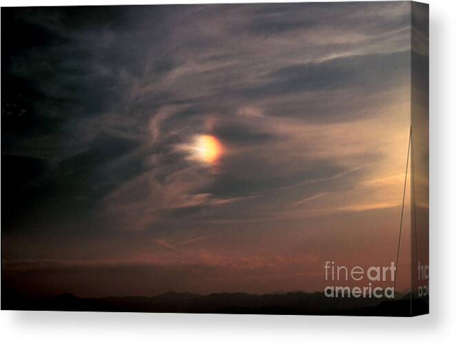 Science Canvas Print featuring the photograph Sun Dog by Science Source