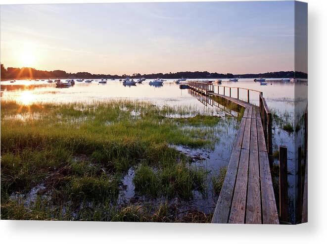 Chatham Canvas Print featuring the photograph Sunrise In Chatham by Nick Shirghio