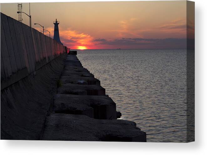 Landscape Canvas Print featuring the photograph Sunrise by Nick Mares