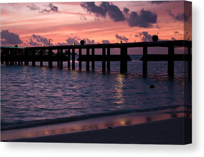 Sunset Canvas Print featuring the photograph Sunset by Shirley Mitchell