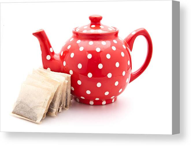 Break Canvas Print featuring the photograph Teapot by Tom Gowanlock