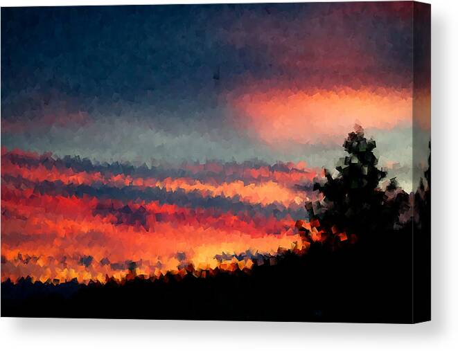 Sunset Canvas Print featuring the photograph Tempting by Kevin Bone