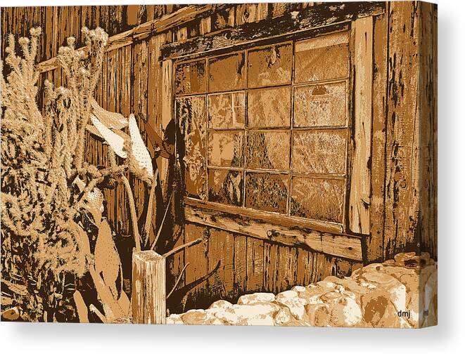Old West Canvas Print featuring the photograph Textures by Diane montana Jansson