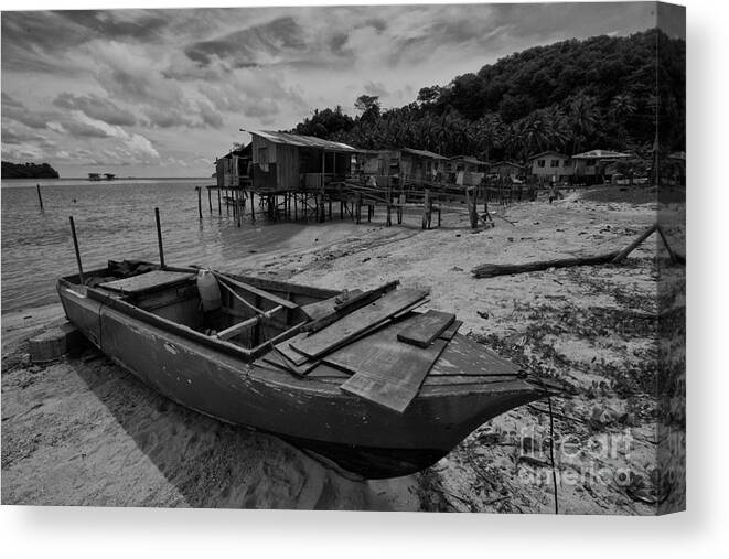 Borneo Canvas Print featuring the photograph The Boat by Gary Bridger