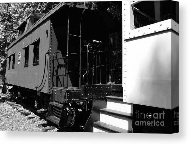 Durbin Rocket Canvas Print featuring the photograph The Caboose by Thomas R Fletcher