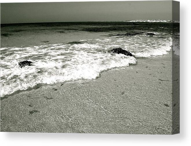 Waves Canvas Print featuring the photograph The Galician Coast by HweeYen Ong