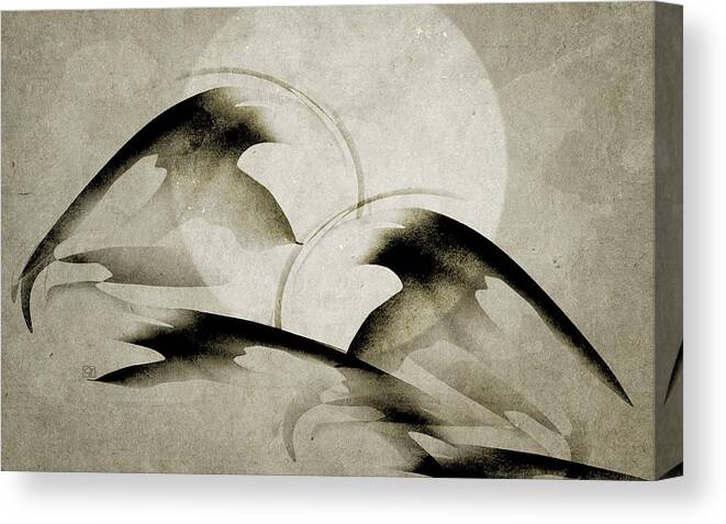 Abstract Canvas Print featuring the digital art The Gifts of the Father by Jean Moore