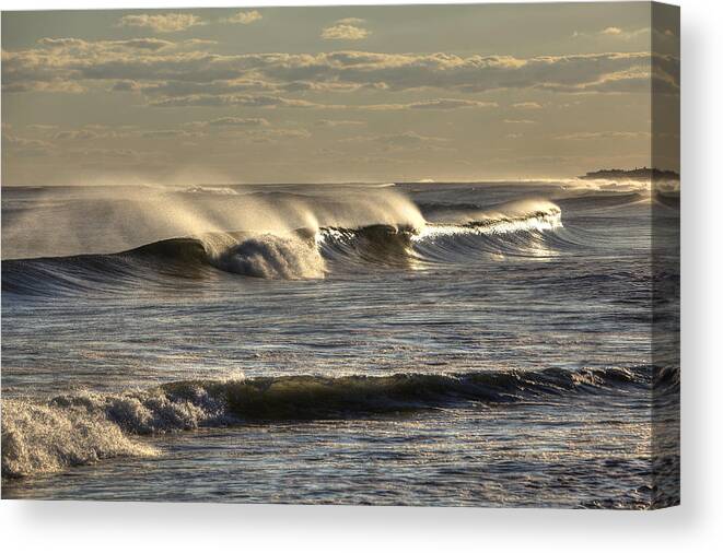 Ocean Canvas Print featuring the photograph The Ocean Winds by Steve Gravano