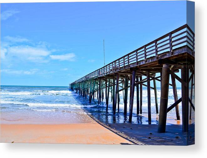 Pier Canvas Print featuring the photograph The Pier by Brenda Becker