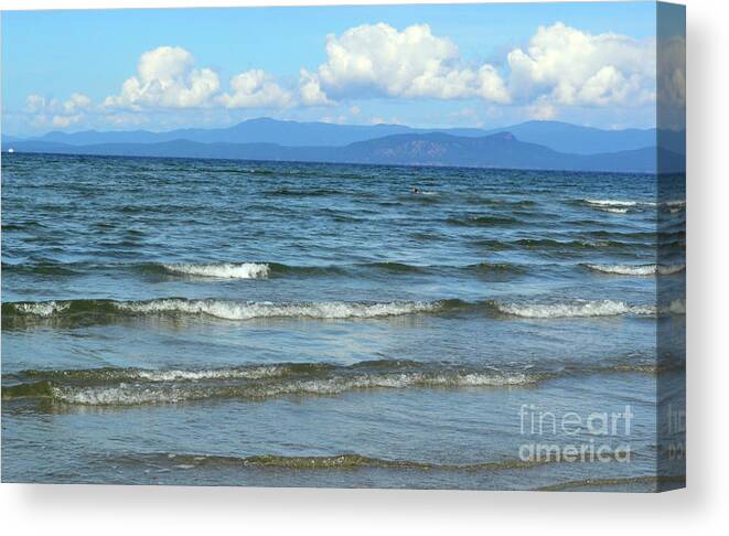 Ocean Canvas Print featuring the photograph The Tide was High by Traci Cottingham