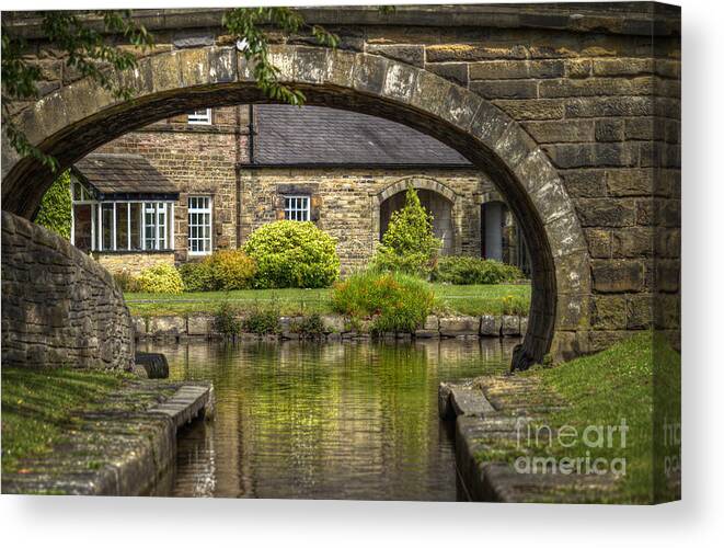 Bridge Canvas Print featuring the photograph Through the Arch... by Clare Bambers