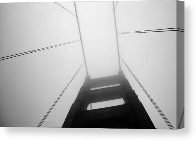 Golden Gate Canvas Print featuring the photograph Towering Above by Matt Hanson