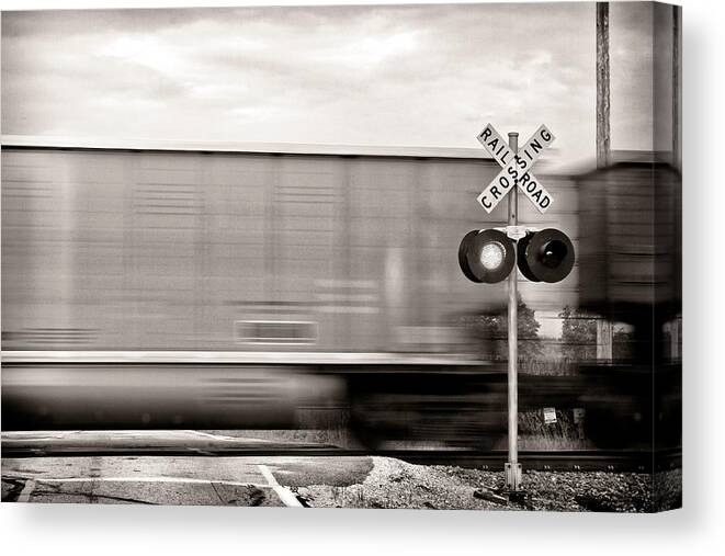 Train Canvas Print featuring the photograph Train Keeps A Rollin by Jarrod Erbe