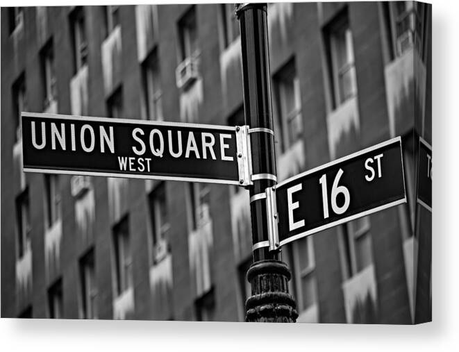 Union Square Canvas Print featuring the photograph Union Square West by Susan Candelario
