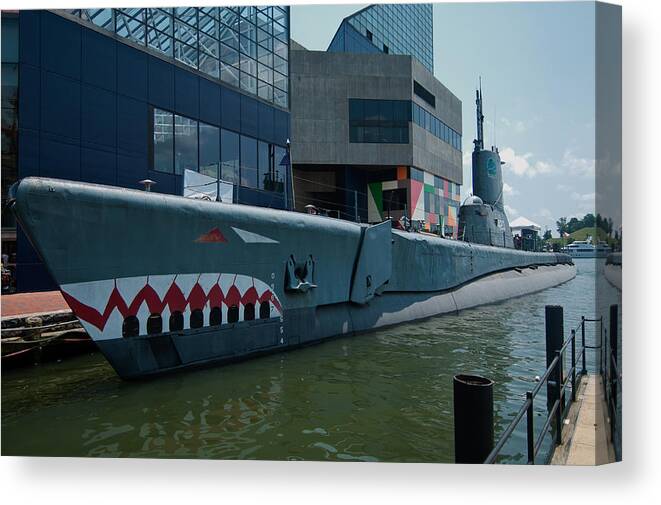 Uss Torsk Canvas Print featuring the photograph USS Torsk by Paul Mangold