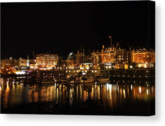 Canada Canvas Print featuring the photograph Victoria by Steve Parr