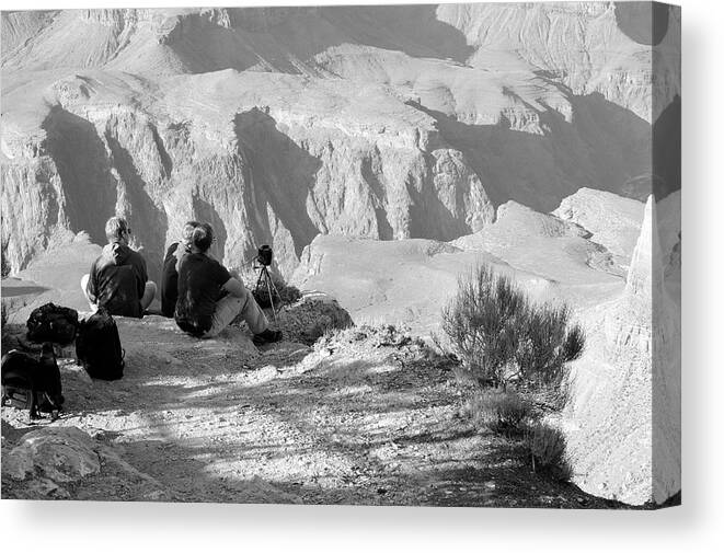 Grand Canyon Canvas Print featuring the photograph Waiting for Sunset by Julie Niemela