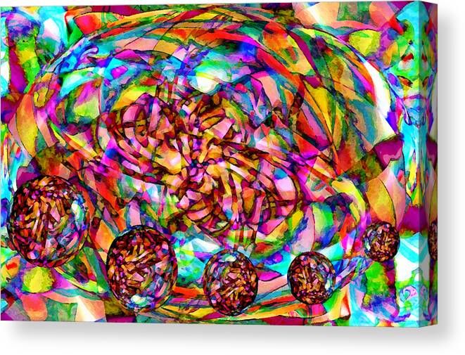 World Canvas Print featuring the mixed media Welcome To My World by Angelina Tamez