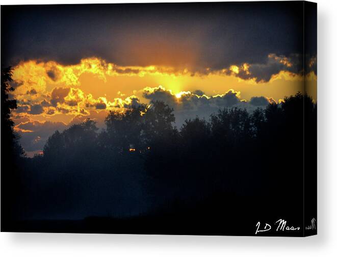 Sunset Canvas Print featuring the photograph Where Angels Tred by Jennifer Owens