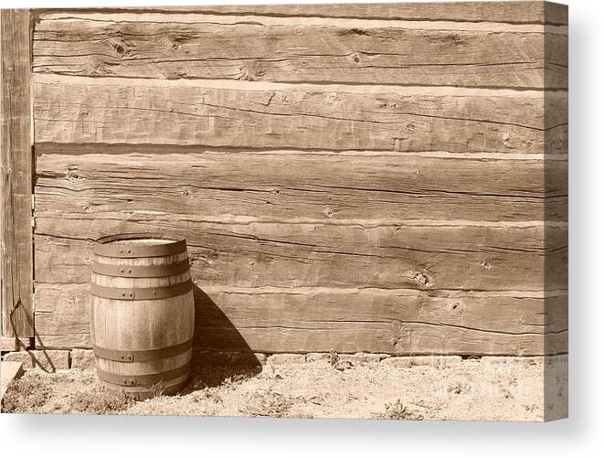 Barrel Canvas Print featuring the photograph Wild West by Joe Ng