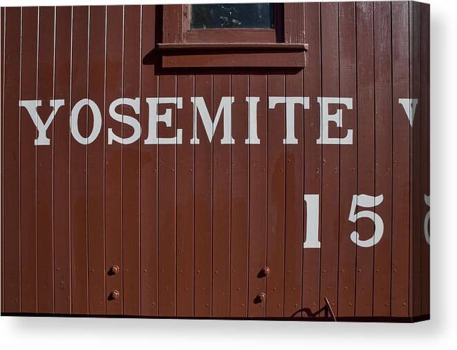 Train Canvas Print featuring the photograph Yosemite Caboose 15 by Gregory Scott