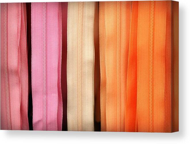 Zippers Canvas Print featuring the photograph Zip It by Fraida Gutovich