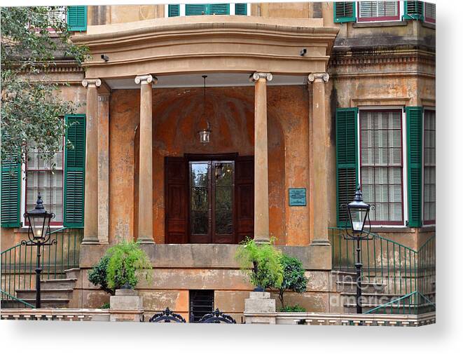 Owens-thomas Home Canvas Print featuring the photograph Owens-Thomas House by Lydia Holly