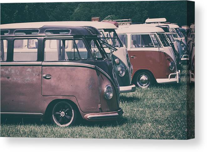 Vw Canvas Print featuring the photograph VW Buses by Jason Green