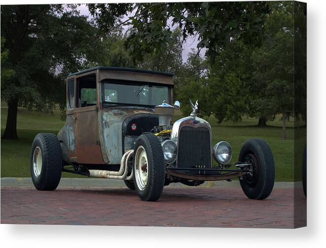 1926 Canvas Print featuring the photograph 1926 Ford High Top T Rat Rod by Tim McCullough