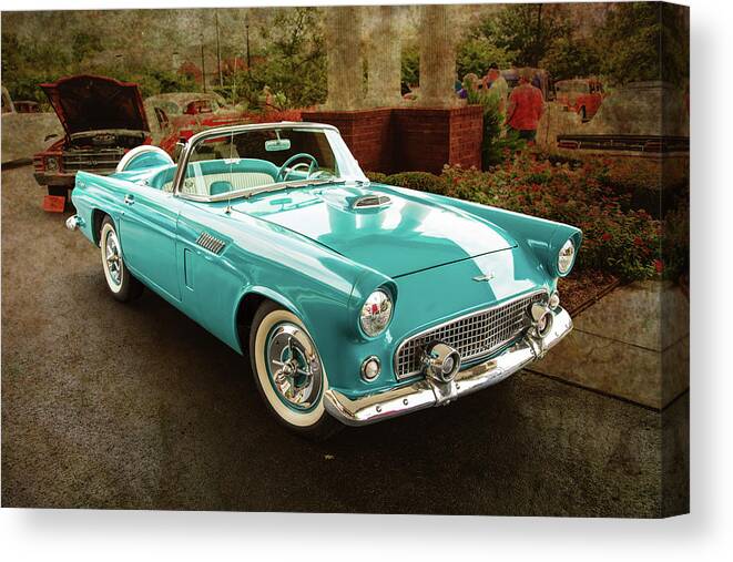 1956 Ford Thunderbird Canvas Print featuring the photograph 1956 Ford Thunderbird 5510.04 by M K Miller