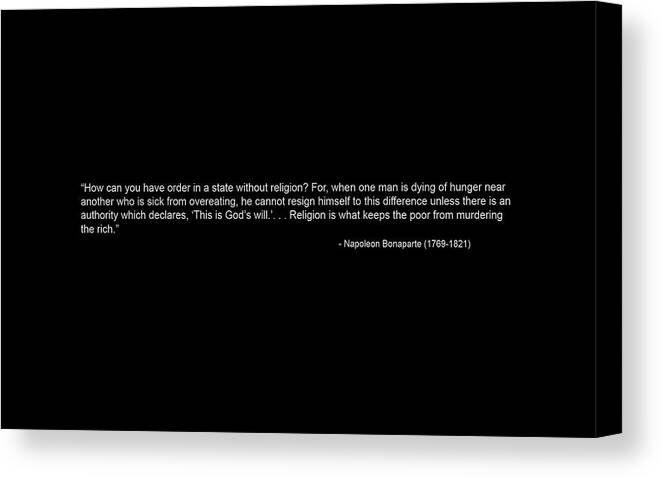 Atheism Canvas Print featuring the digital art Atheism #1 by Maye Loeser