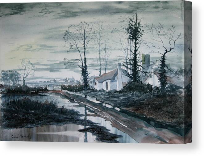 Watercolour Canvas Print featuring the painting Back to Life by Glenn Marshall