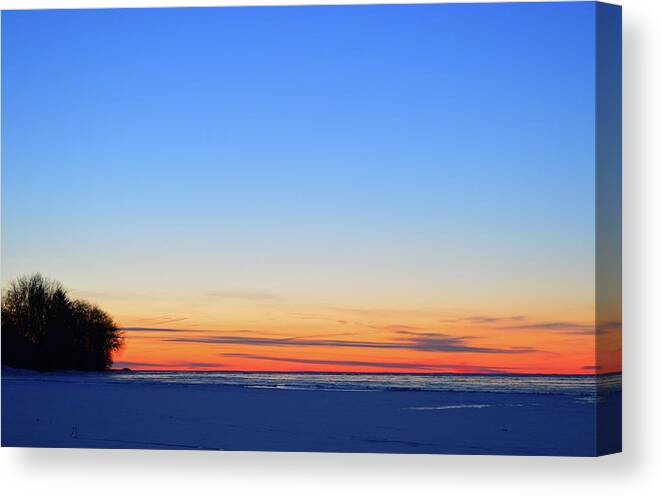 Abstract Canvas Print featuring the photograph Before Sunrise At Oro Station #1 by Lyle Crump