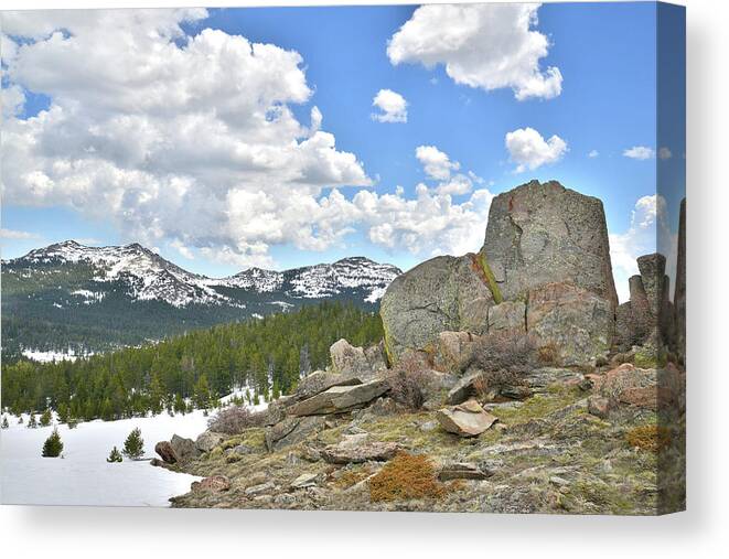 Wyoming Canvas Print featuring the photograph Big Horn Mountains in Wyoming #1 by Ray Mathis