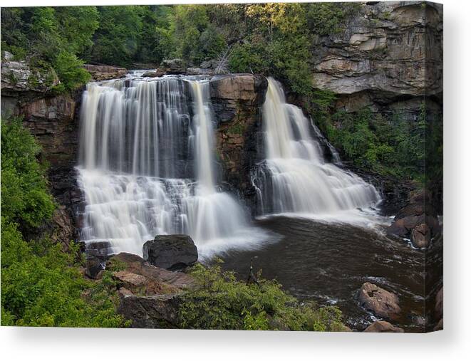 Blackwater Falls Canvas Print featuring the photograph Blackwater Falls #3 by Chris Berrier