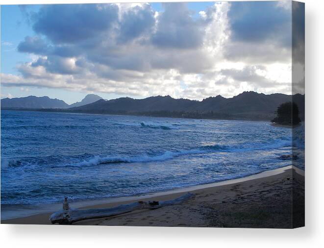 Kauai Canvas Print featuring the photograph Blue Kauai Coast #1 by Amy Fose