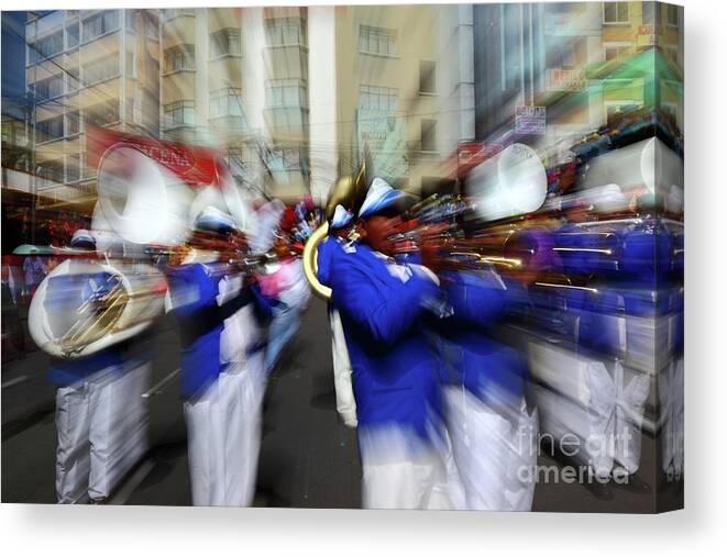 Brass Band Canvas Print featuring the photograph Bring on the Brass Band 2 by James Brunker