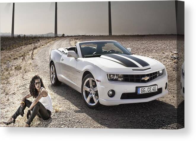 Chevrolet Camaro Canvas Print featuring the photograph Chevrolet Camaro #1 by Jackie Russo