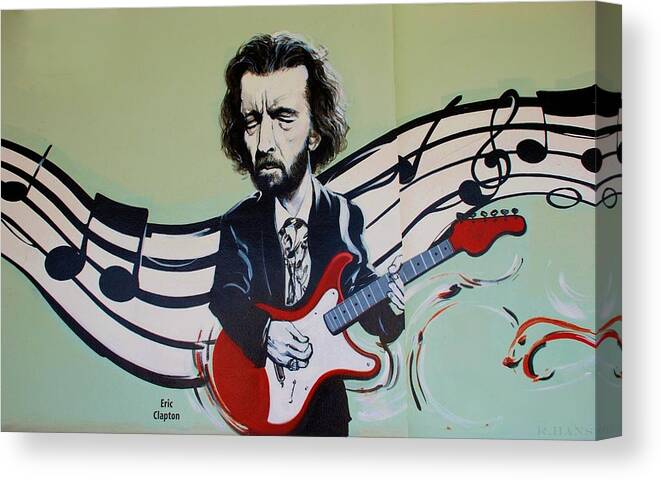 Eric Clapton Canvas Print featuring the photograph Clapton #1 by Rob Hans
