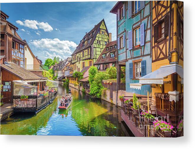 Alsace Canvas Print featuring the photograph Colorful Colmar #1 by JR Photography