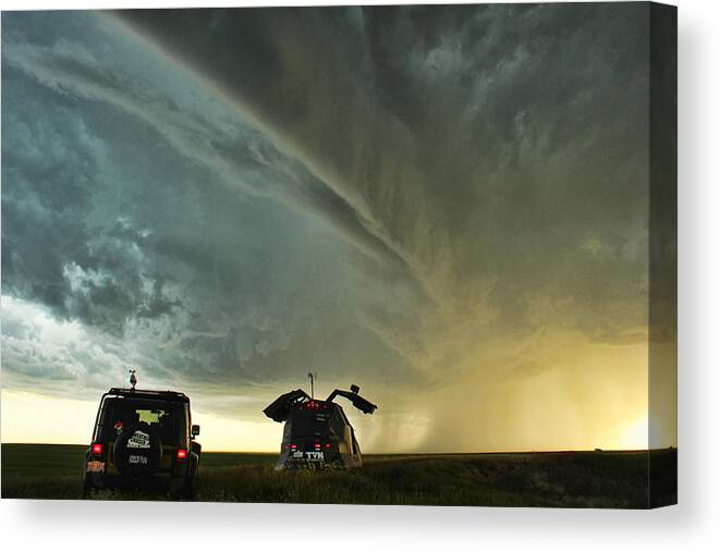 Clouds Canvas Print featuring the photograph Dominating the Storm #2 by Ryan Crouse