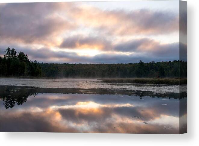 Sunrise Canvas Print featuring the photograph Early Morning Reflection #1 by Jan Mulherin