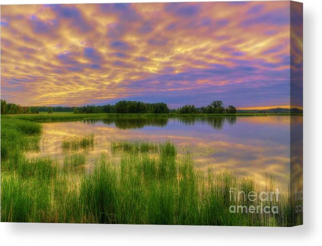 Atmosphere Canvas Print featuring the photograph Early morning #1 by Veikko Suikkanen