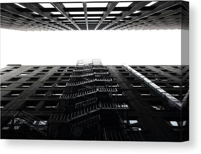 Urban Canvas Print featuring the photograph Escape by Kreddible Trout