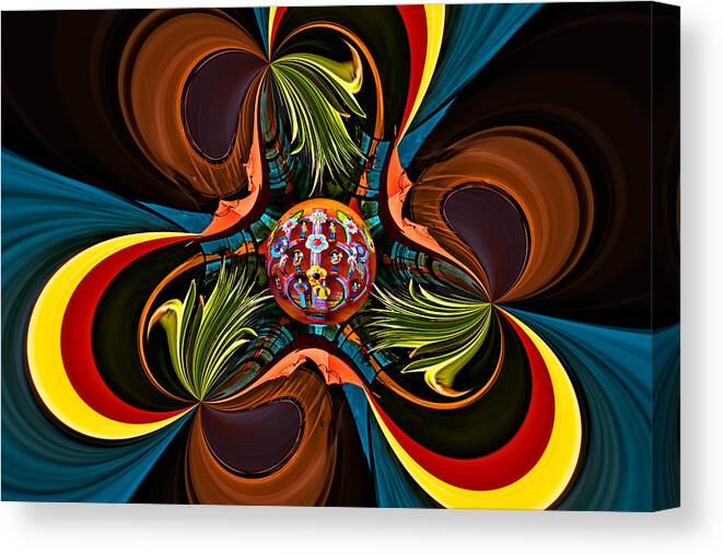 Abstract Canvas Print featuring the photograph Fiesta #1 by Maria Coulson