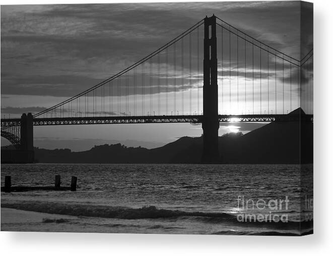 Golden Gate Canvas Print featuring the photograph Golden Gate Bridge in San Francisco #1 by ELITE IMAGE photography By Chad McDermott