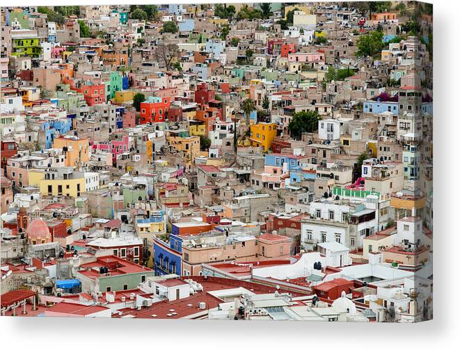 Images Canvas Print featuring the photograph Guanajuato, Mexico. #5 by Rob Huntley