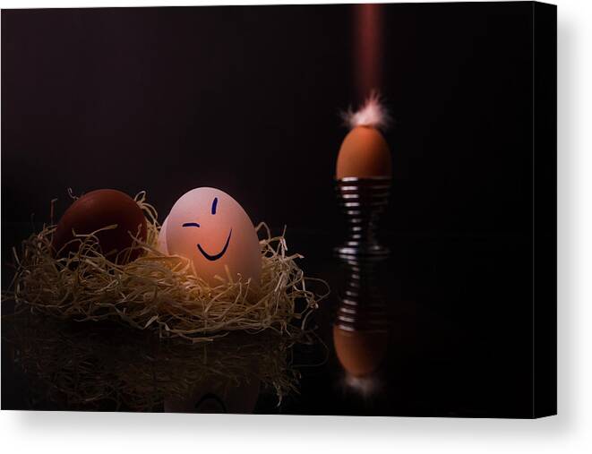 Easter Canvas Print featuring the photograph Happy Easter #1 by Christine Sponchia