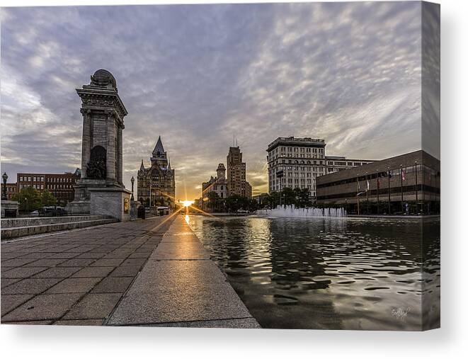 Syracuse Canvas Print featuring the photograph Heart of the City by Everet Regal